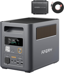 AFERIY P180 Portable Power Station with DC to DC Charge, 1024Wh 1800W, Fast Charging 0-90% in 60 Minutes, LiFePO4 Portable Battery with UPS, BMS, Solar Power Station for Camping, Home, Office
