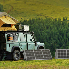 100W Portable Folding Monocrystalline Solar Panels for Camping