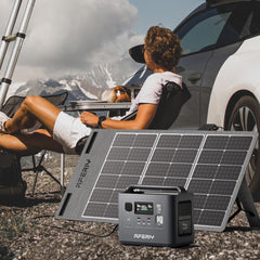 100W Portable Folding Monocrystalline Solar Panels Can Charge Portable Power Station.
