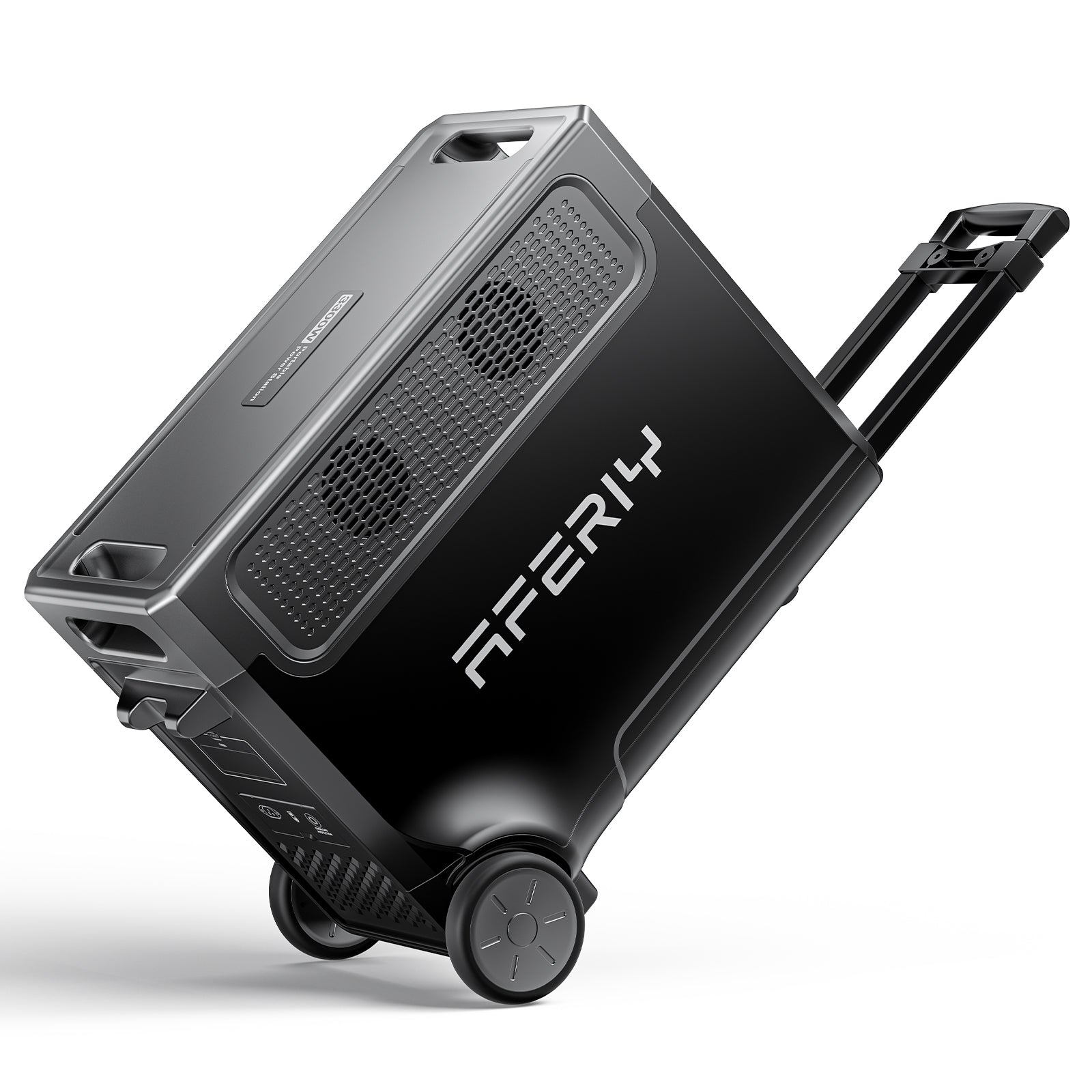 AFERIY P310 3600W 3840Wh Portable Power Station has built-in wheels and a handle.