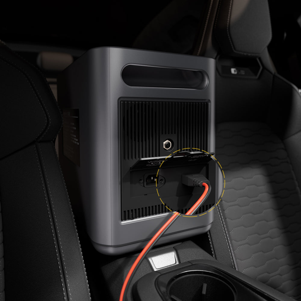 Use your car to recharge your power station via XT90 connector car cigarette lighter plug charging cable