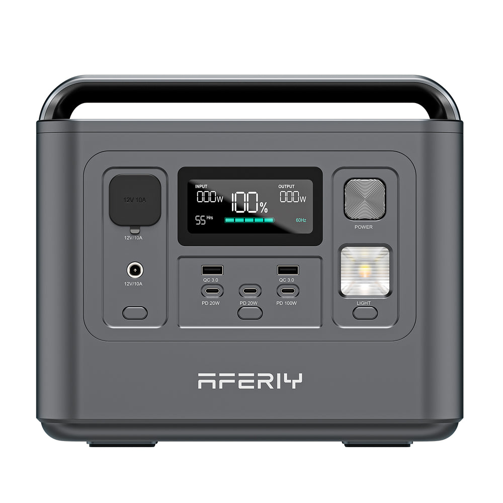 Front view of Aferiy P010 800W 512Wh Portable Power Station