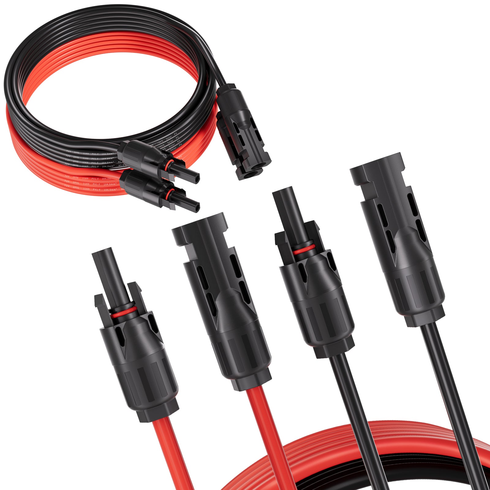 16.5ft 12AWG (4mm²) Solar Panel Extension Cable with MC4 Connector