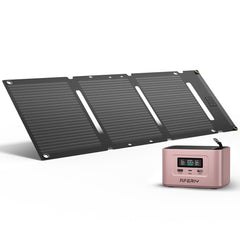 AFERIY 100W Portable Power Station with 30W Mini Solar Panel