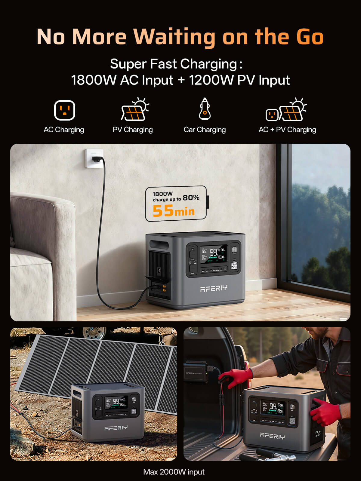 AFERIY P280 2800W 2048Wh Portable Power Station