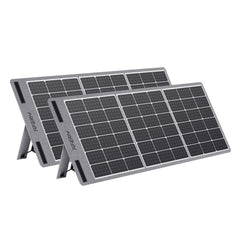 2pcs 100W Portable Folding Monocrystalline Solar Panels