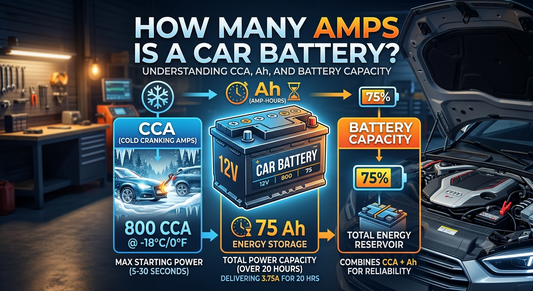 How Many Amps Is a Car Battery? CCA, Ah and Choosing the Right Battery