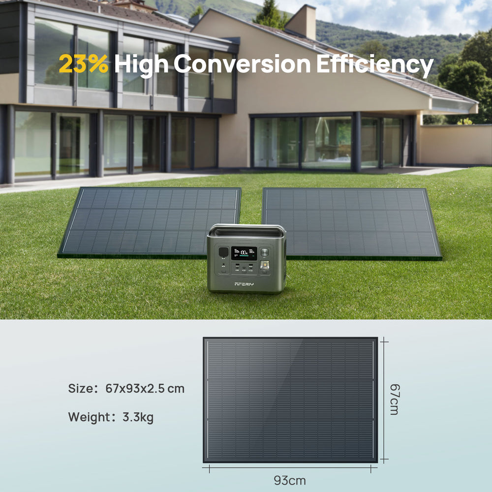 23% High Conversion Efficiency Single-glass Monocrystalline Silicon Solar Panel