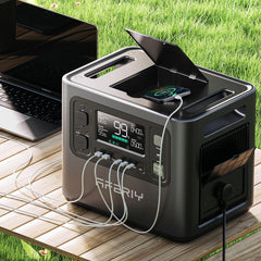 A AFERIY P110 1200W 1248Wh portable power station can power multiple devices at once.