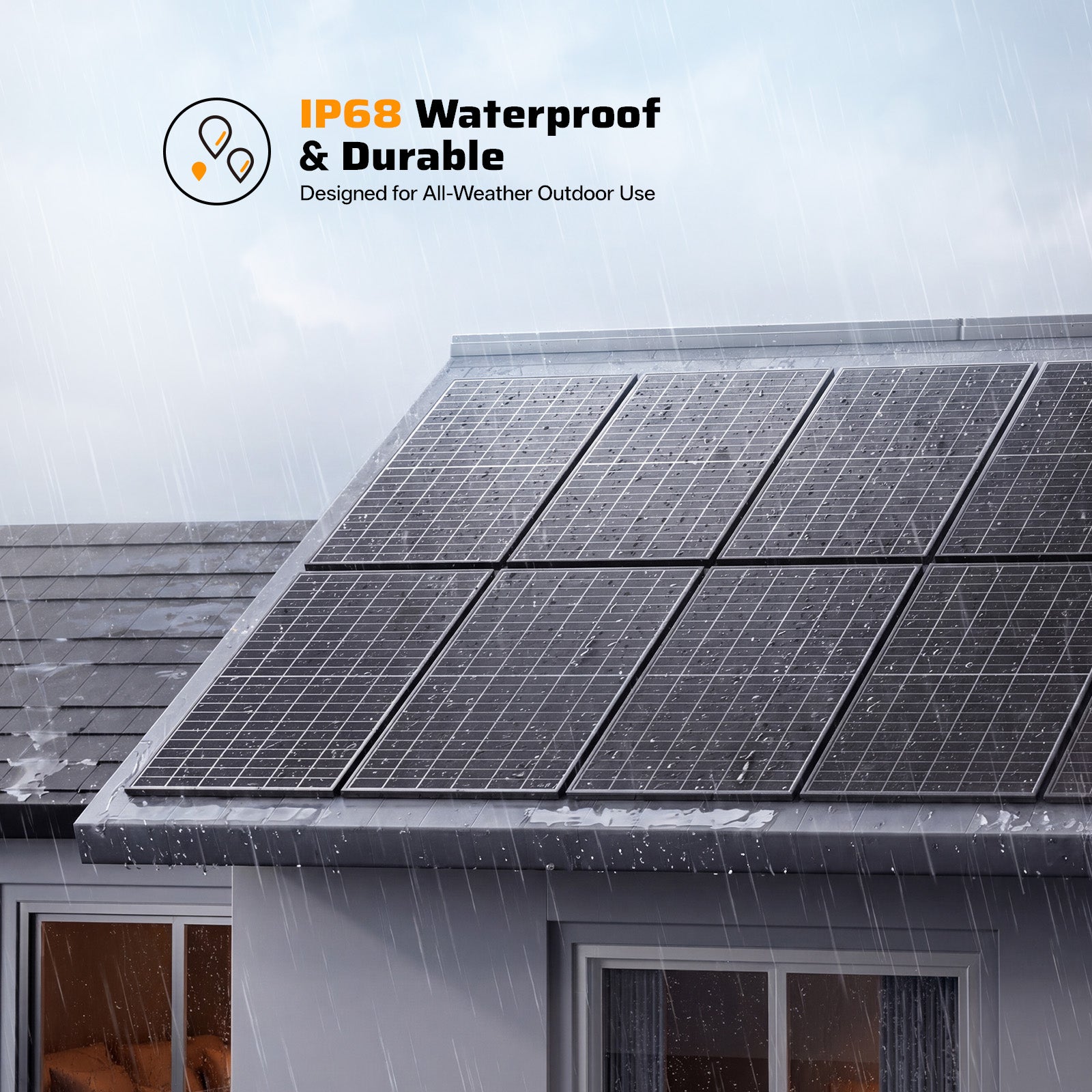 AFERIY SG580 580W Monocrystalline Rigid Solar Panel | IP68 (2-Pack)