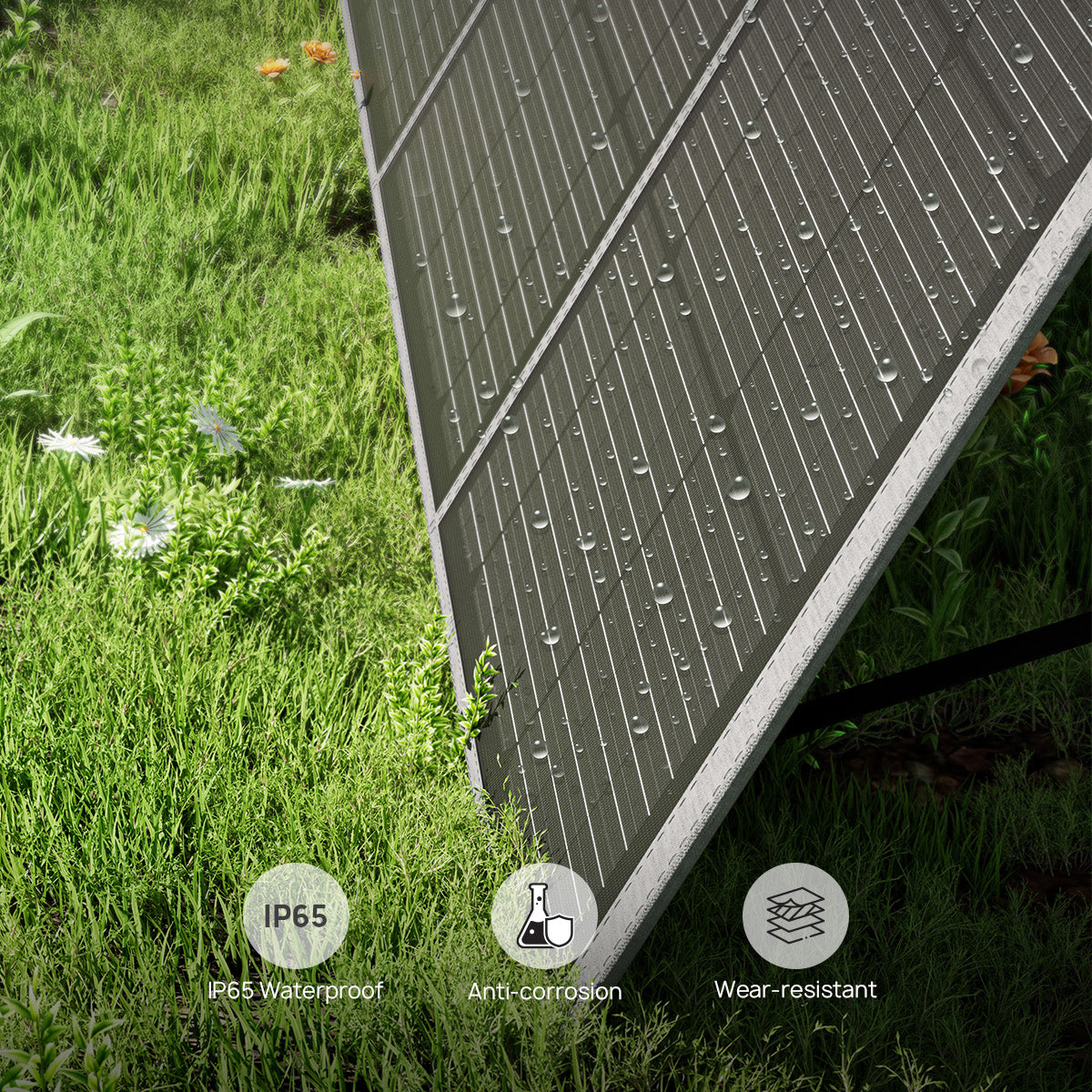 AFERIY 200W Portable Foldable Solar Panel Is Waterproof, Anti-corrosion, and wear-resistant.