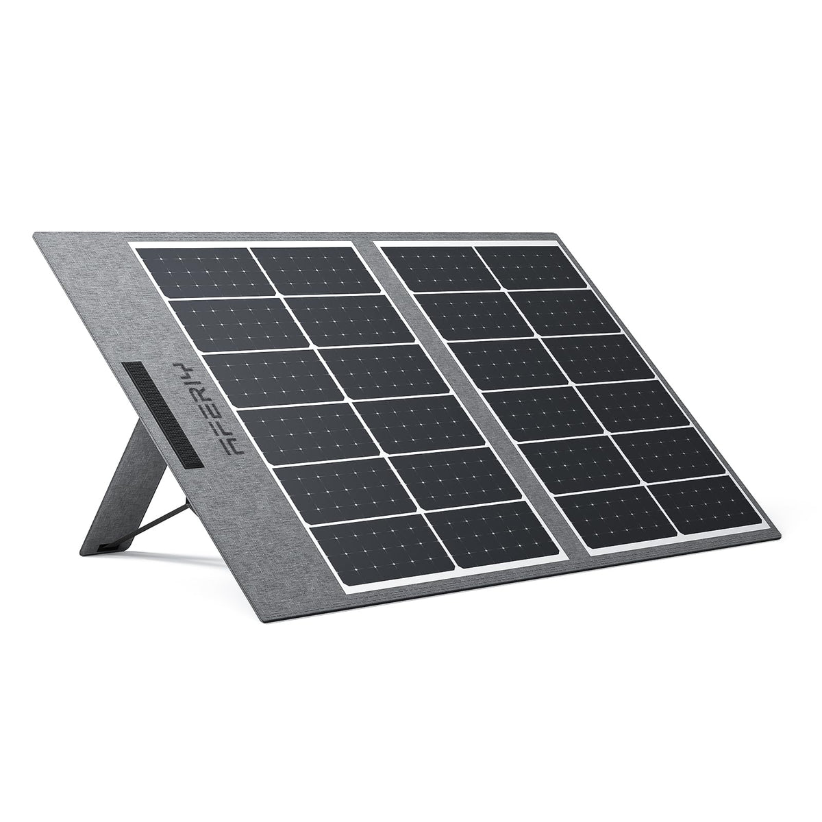 Front view of Aferiy AF-S65 65W portable mini solar panel - 2 foldable design