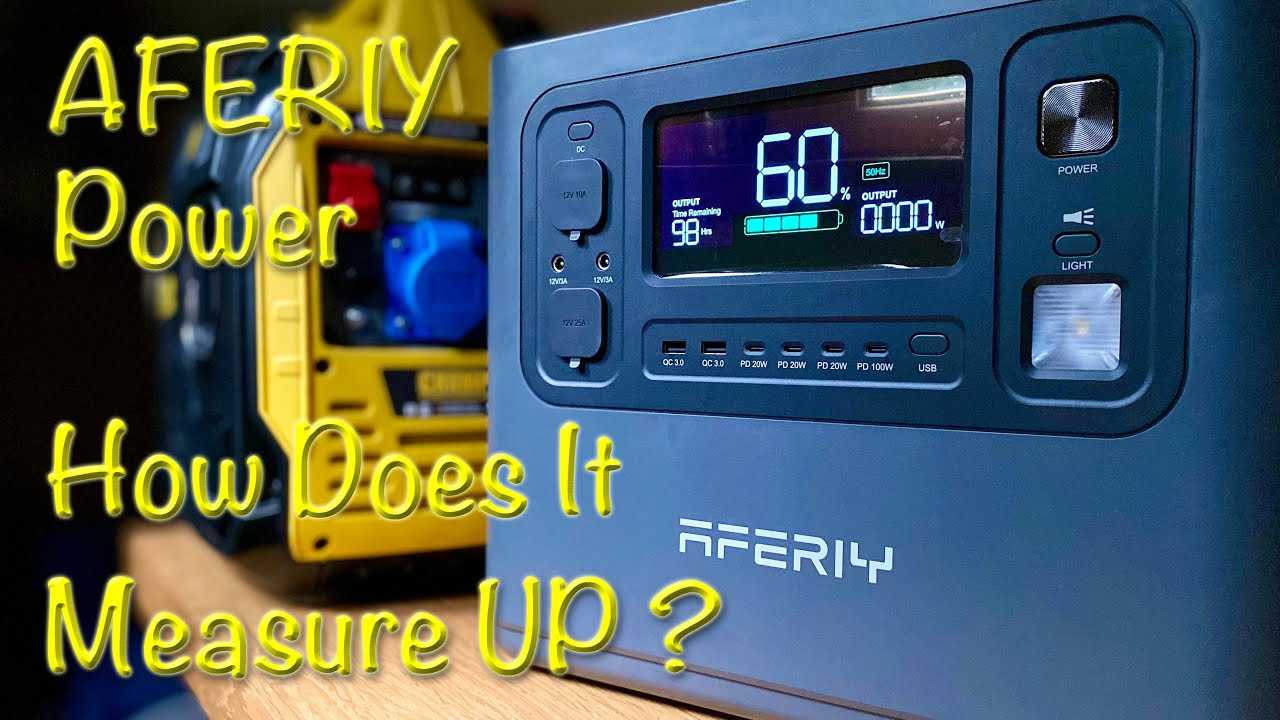 AFERIY P110 1200W 1248Wh portable power station reviewed by Chris Mears - Narrowboat In Slow Time
