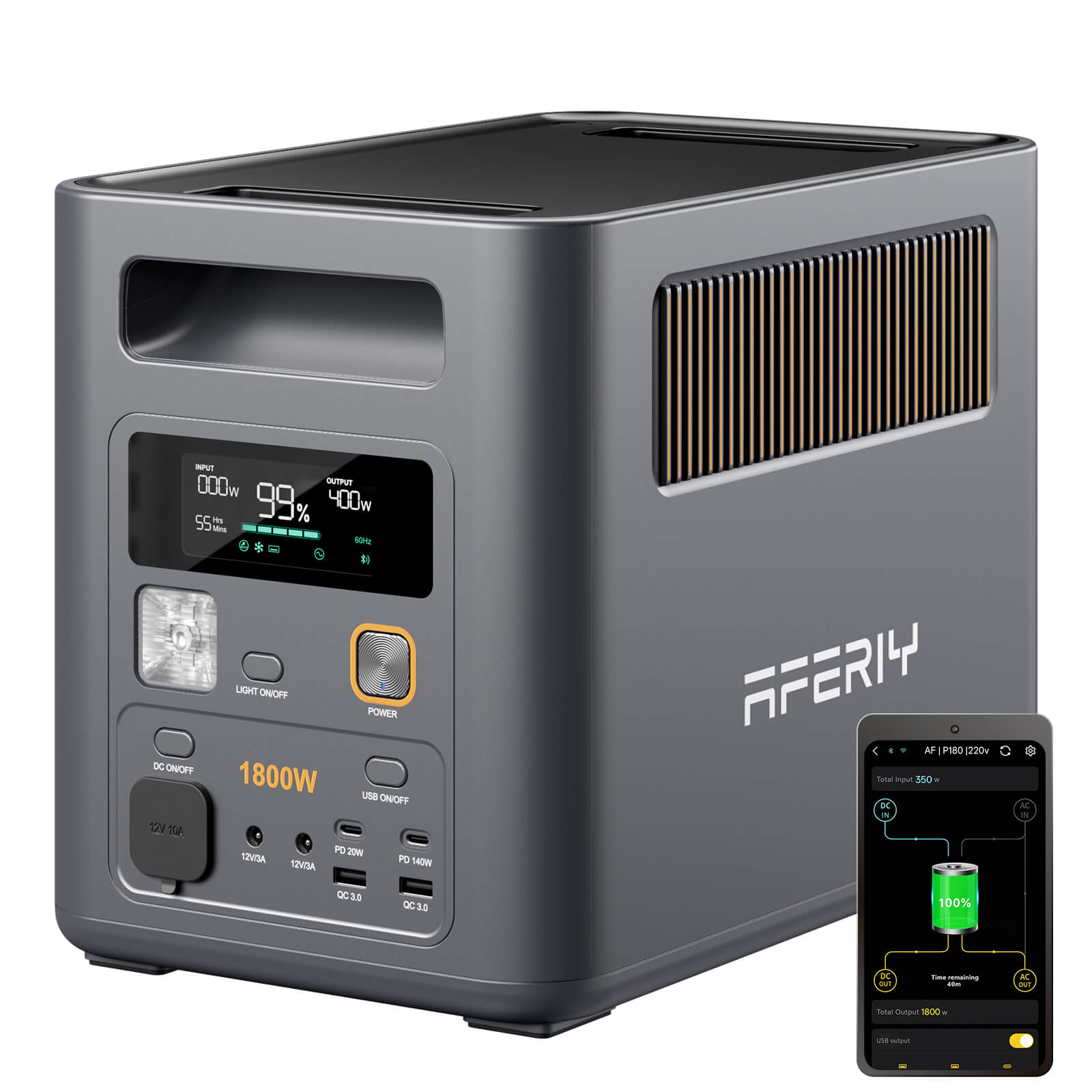AFERIY Nomad1800 Pro Portable Power Station 1800W 1024Wh-5120Wh