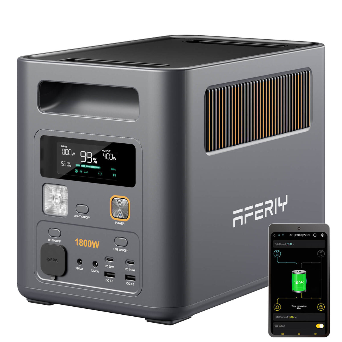 AFERIY Nomad1800 Pro Portable Power Station 1800W 1024Wh-5120Wh