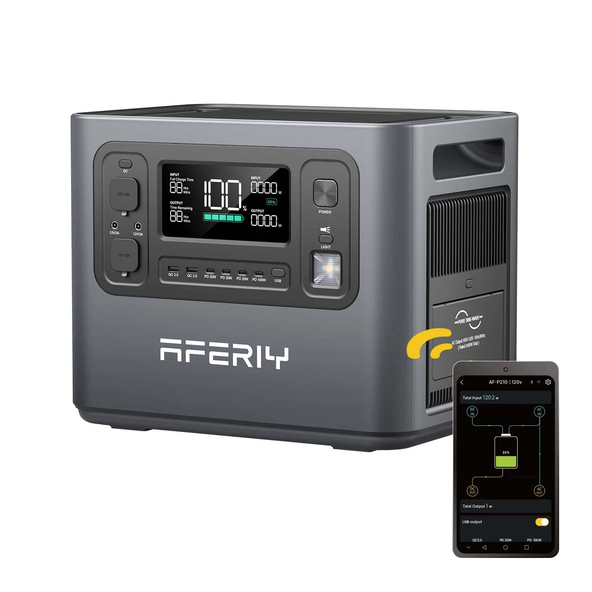 AFERIY P210 2400W 2048Wh Portable Power Station