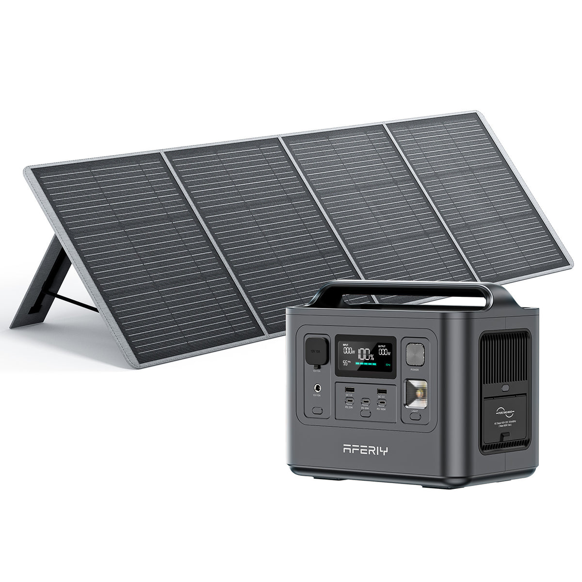 AFERIY P010 800W Solar Generator Kit