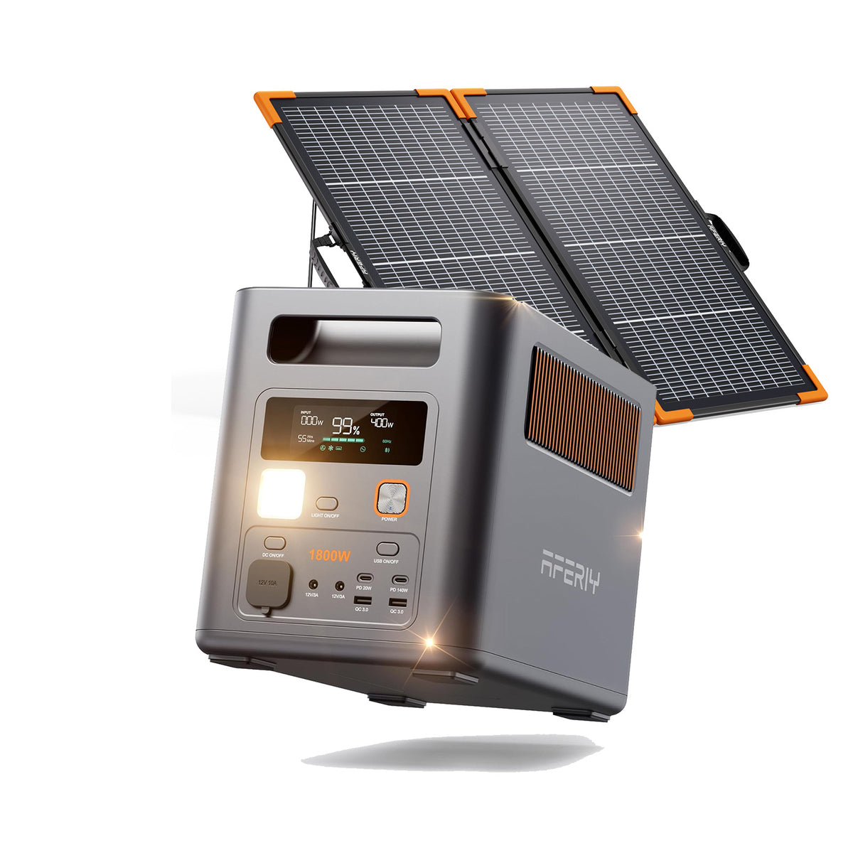 AFERIY P180 Pro Portable Power Station 1800W 1024Wh with Solar Panel