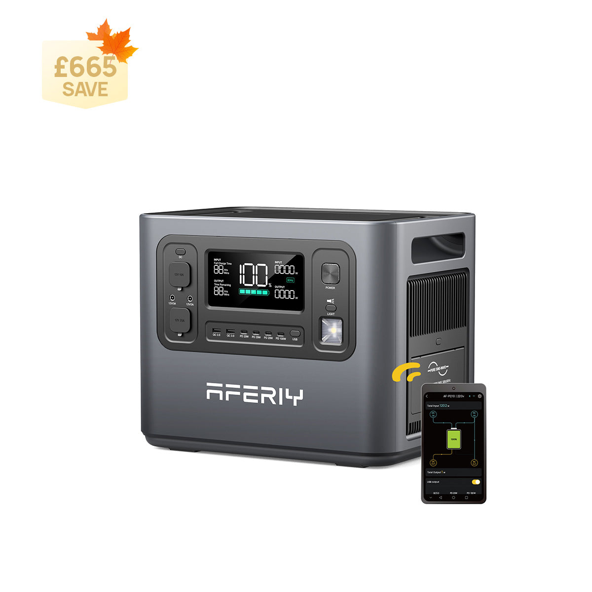 AFERIY P210 2400W 2048Wh Portable Power Station