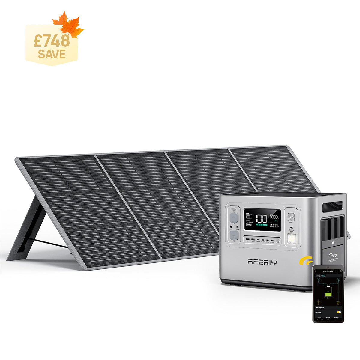 AFERIY P210 2400W 2048Wh Silver Portable Power Station