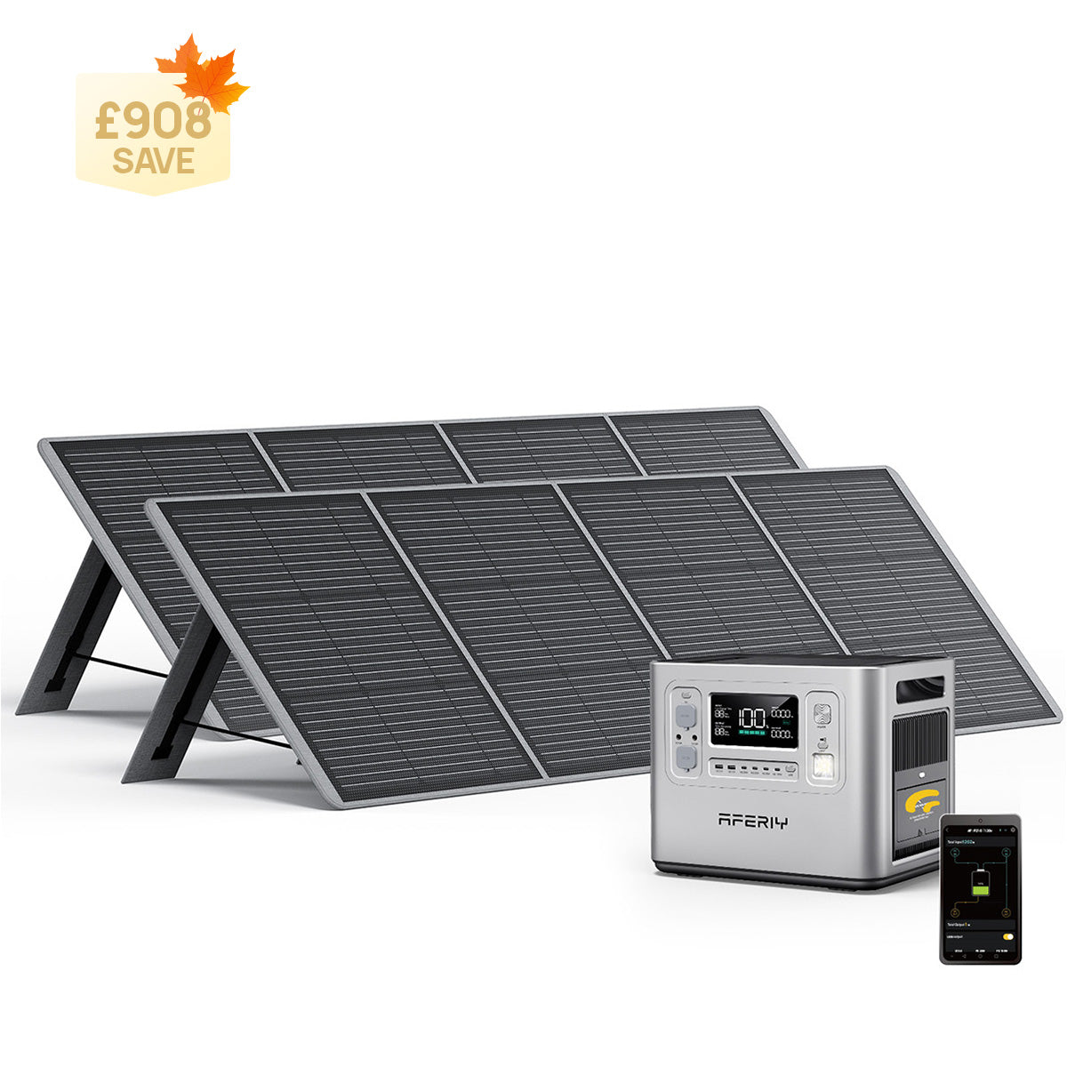 AFERIY P210 2400W 2048Wh Silver Portable Power Station