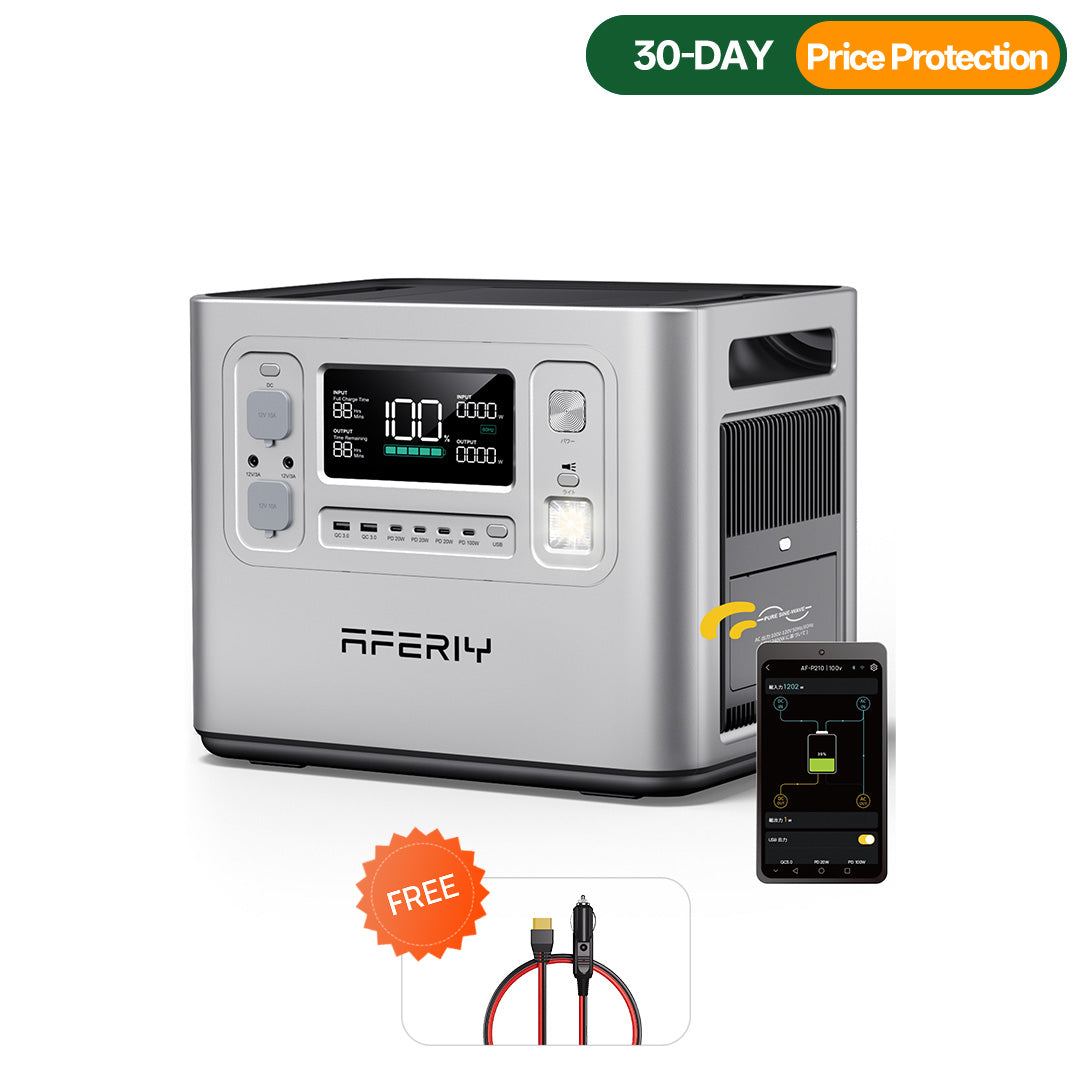 AFERIY P210 2400W 2048Wh Silver Portable Power Station