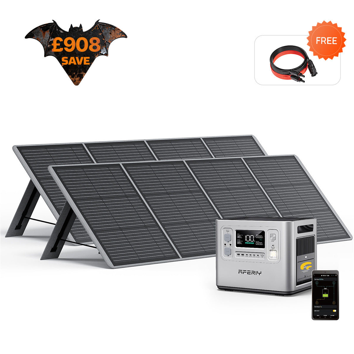 AFERIY P210 2400W 2048Wh Silver Portable Power Station