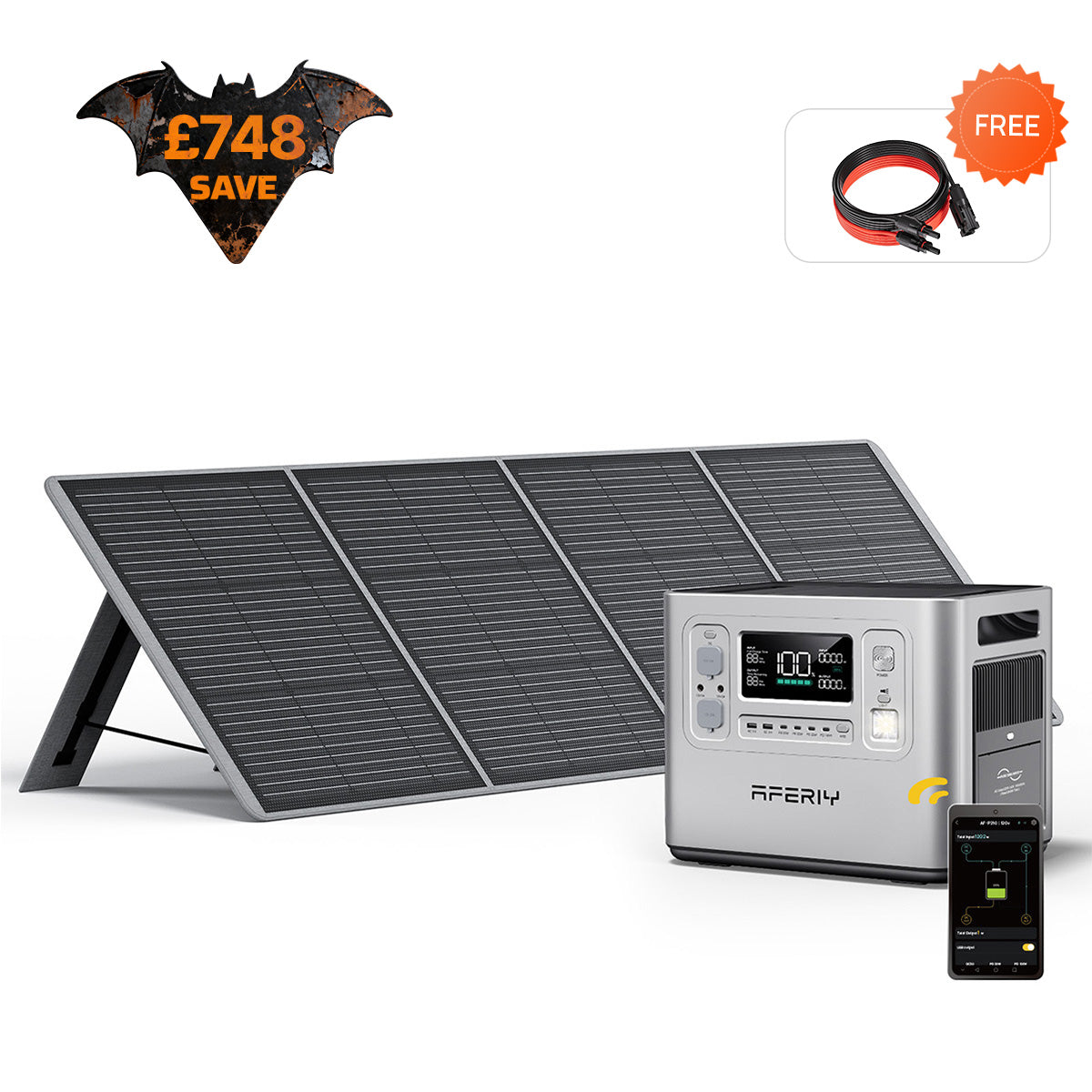 AFERIY P210 2400W 2048Wh Silver Portable Power Station