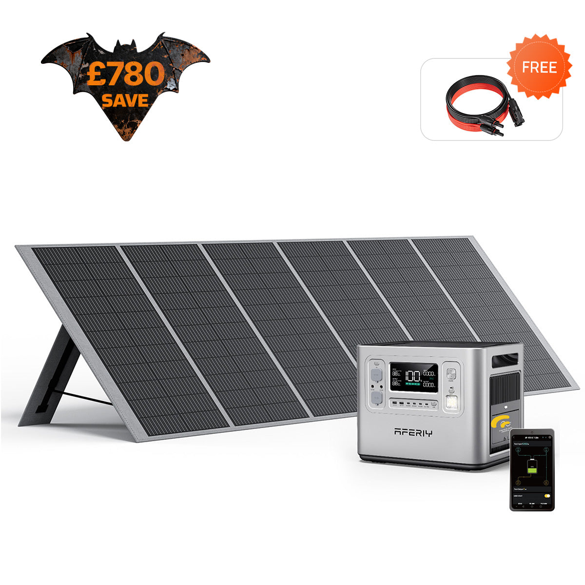 AFERIY P210 2400W 2048Wh Silver Portable Power Station