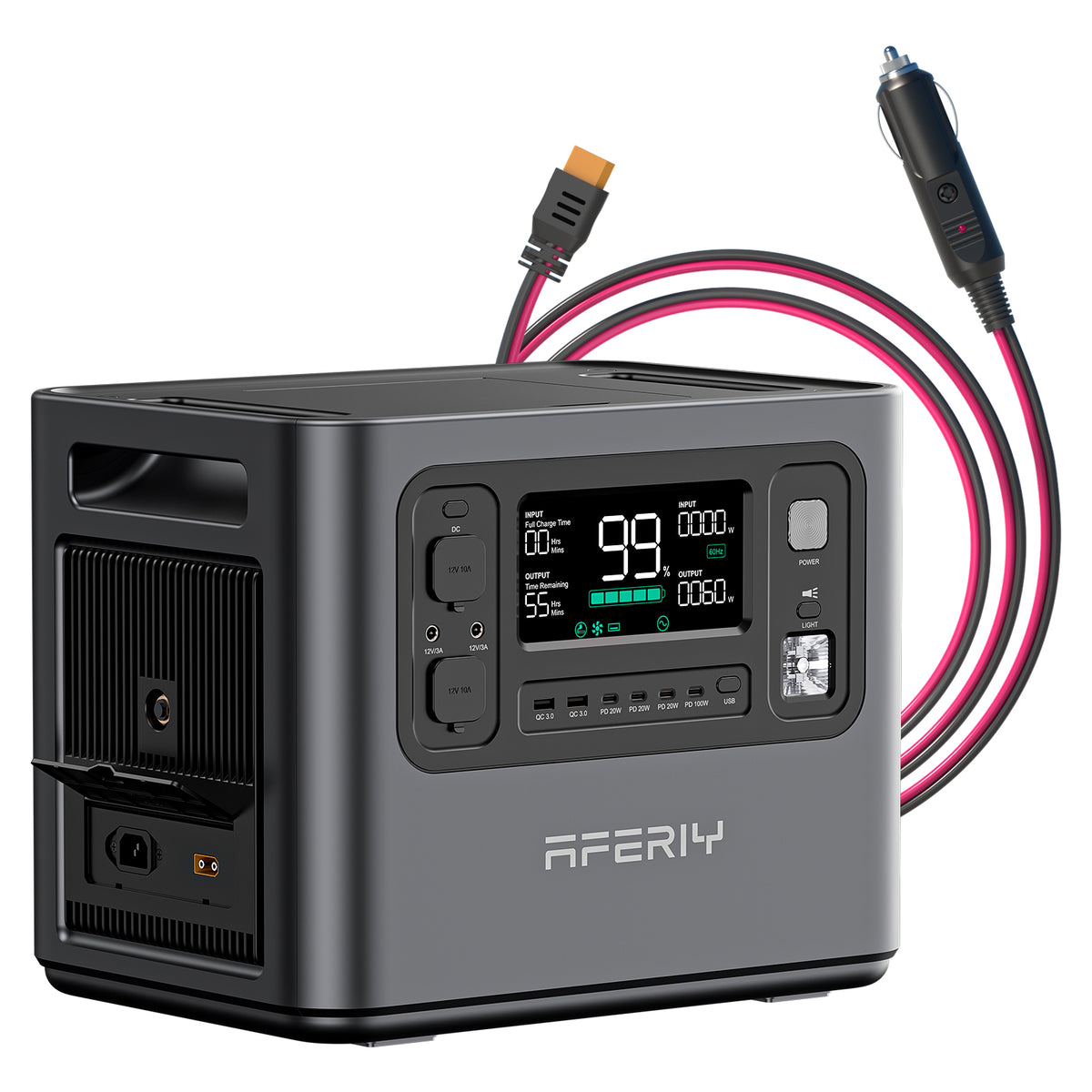AFERIY 2400W Portable Power Station with XT90 Cable - 2048Wh