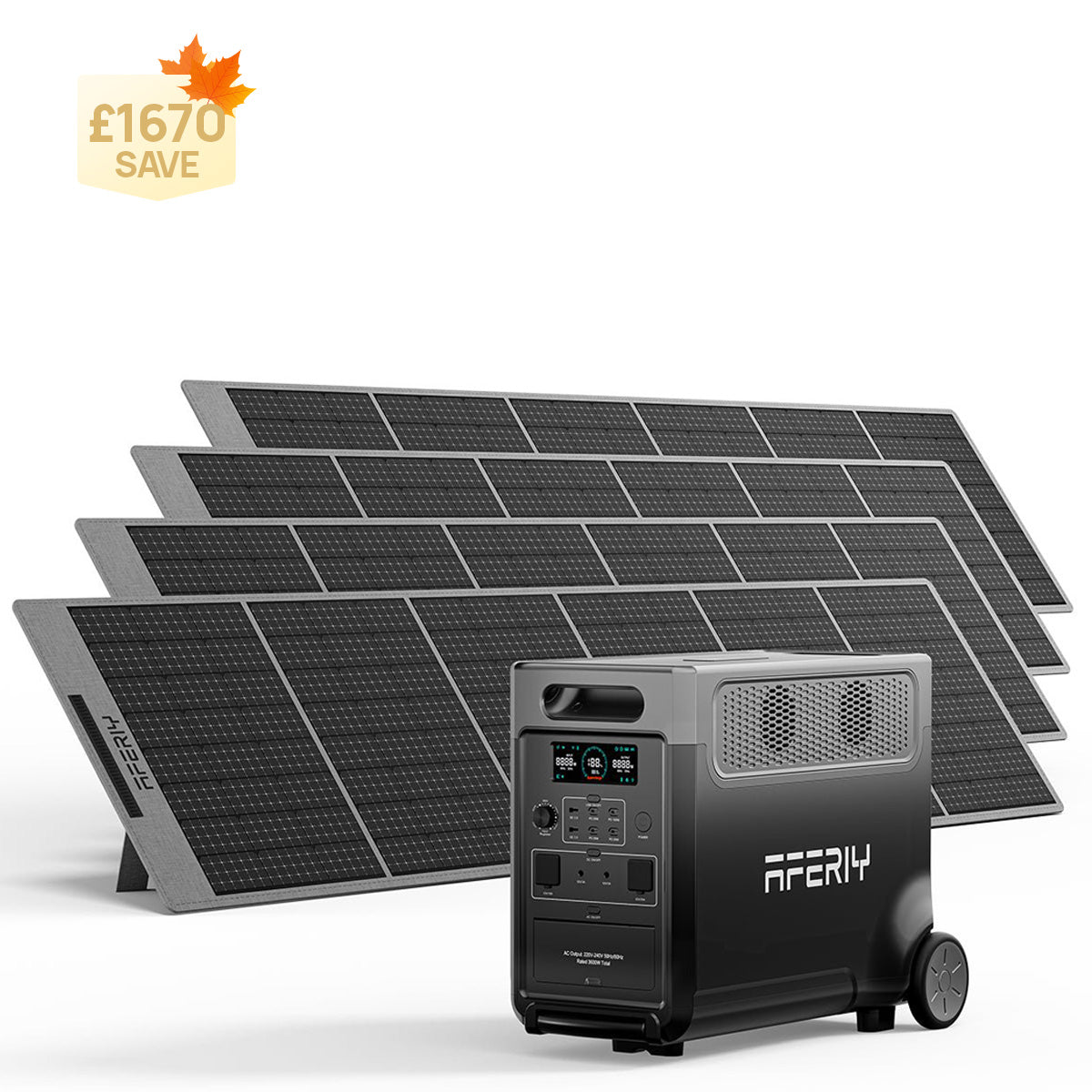AFERIY P310 3600W Solar Generator Kit