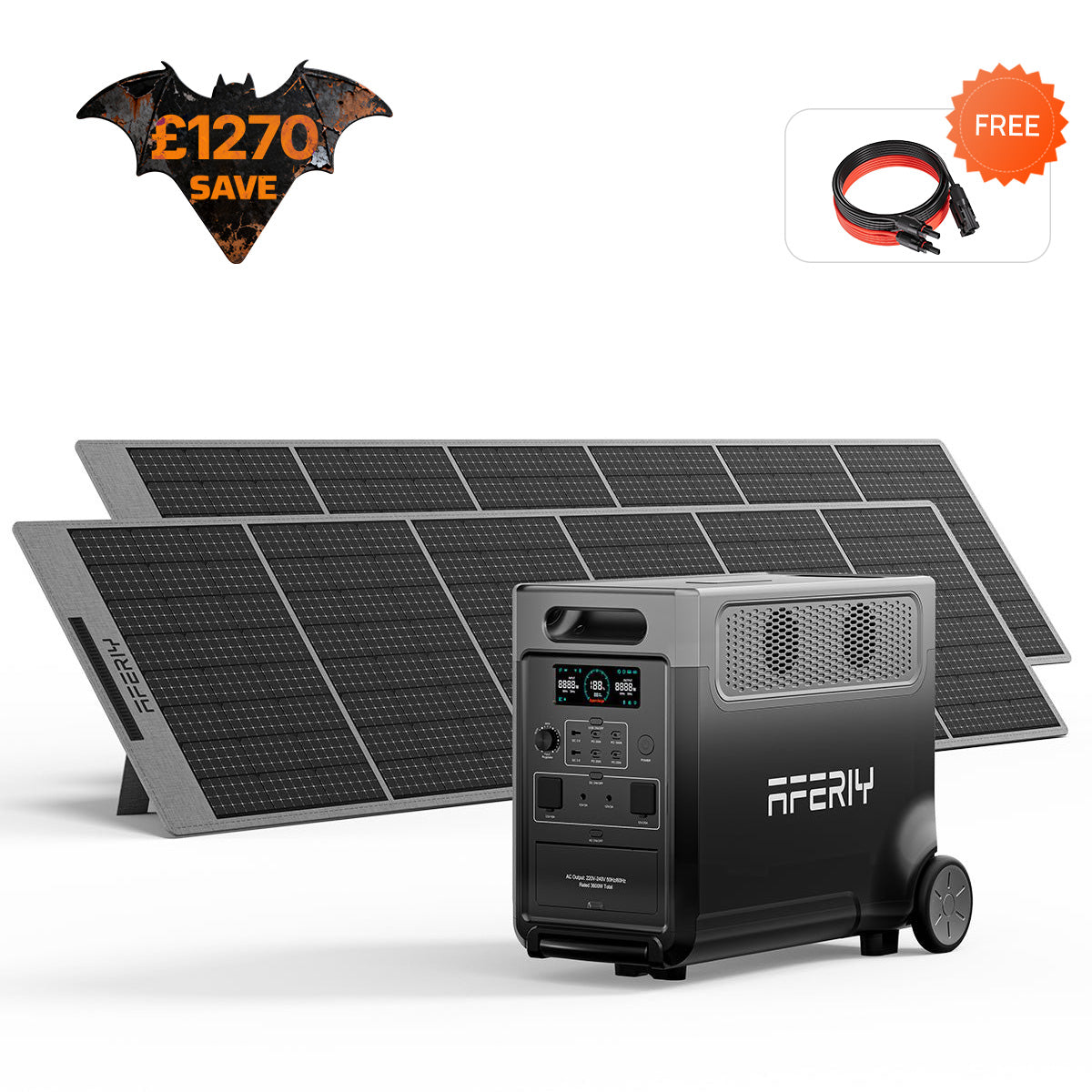 AFERIY P310 3600W Solar Generator Kit