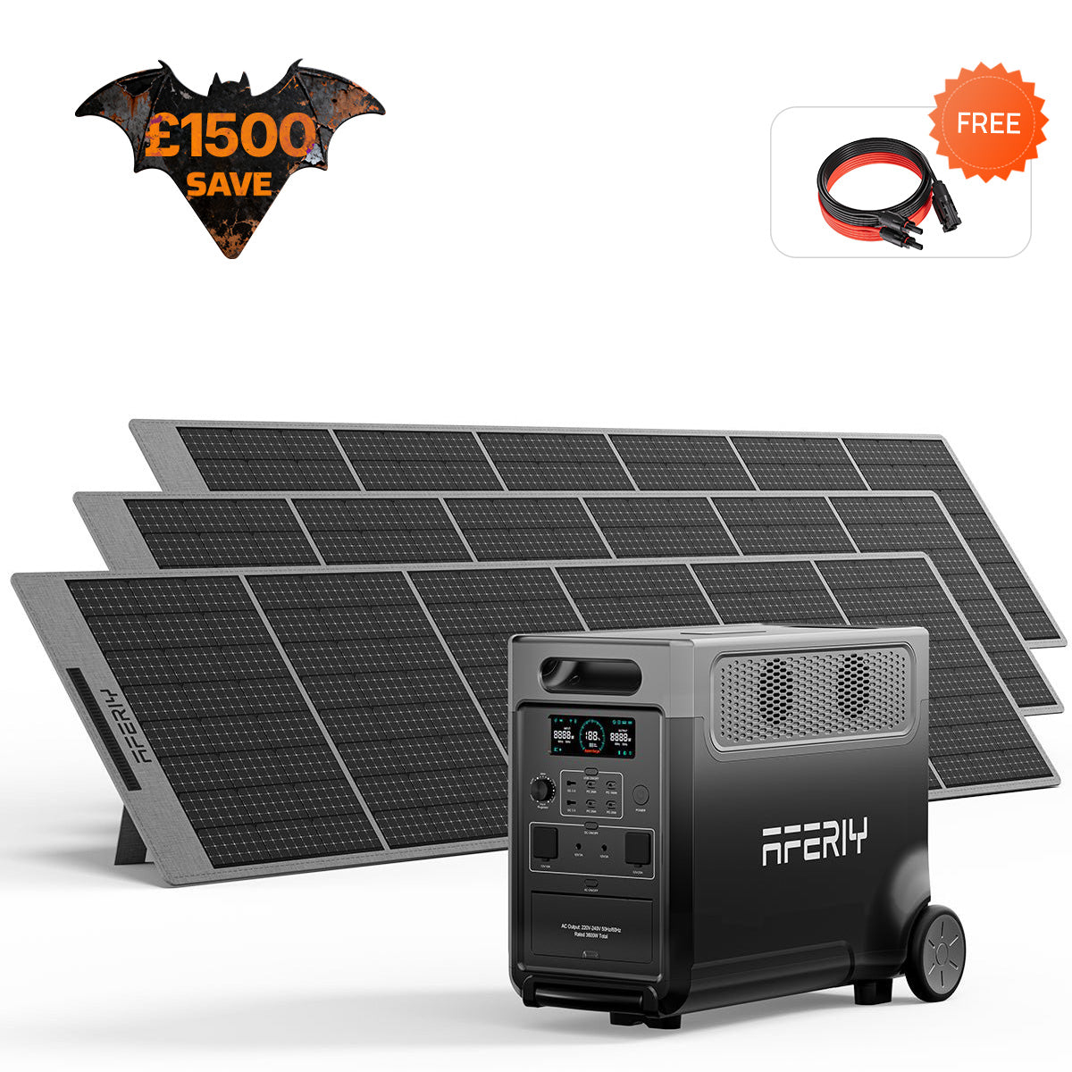 AFERIY P310 3600W Solar Generator Kit