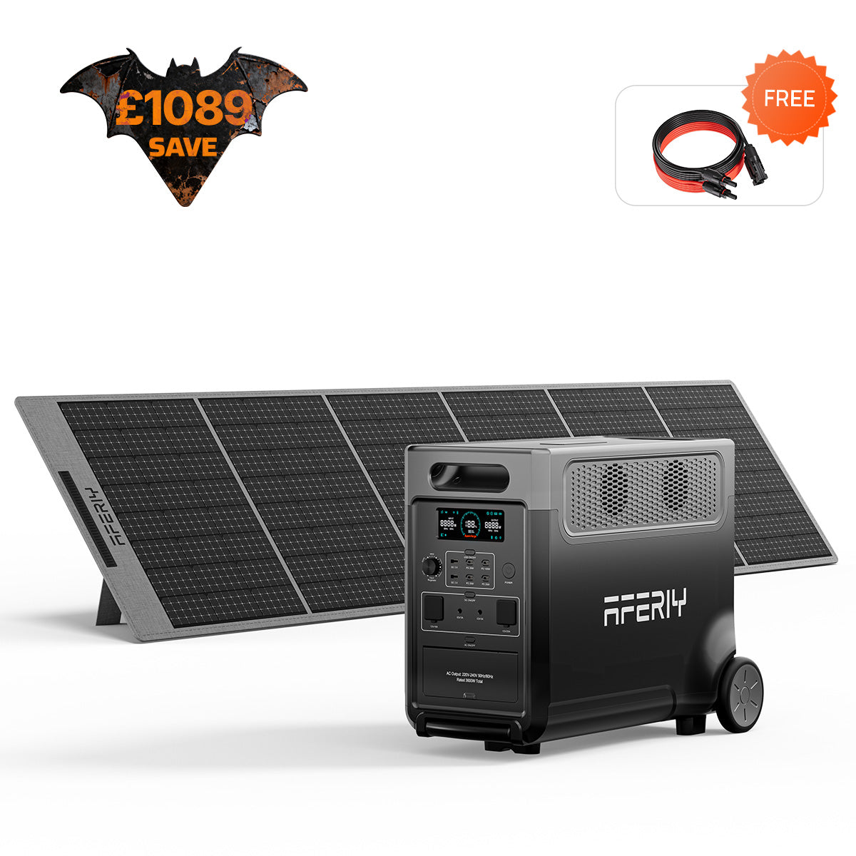AFERIY P310 3600W Solar Generator Kit