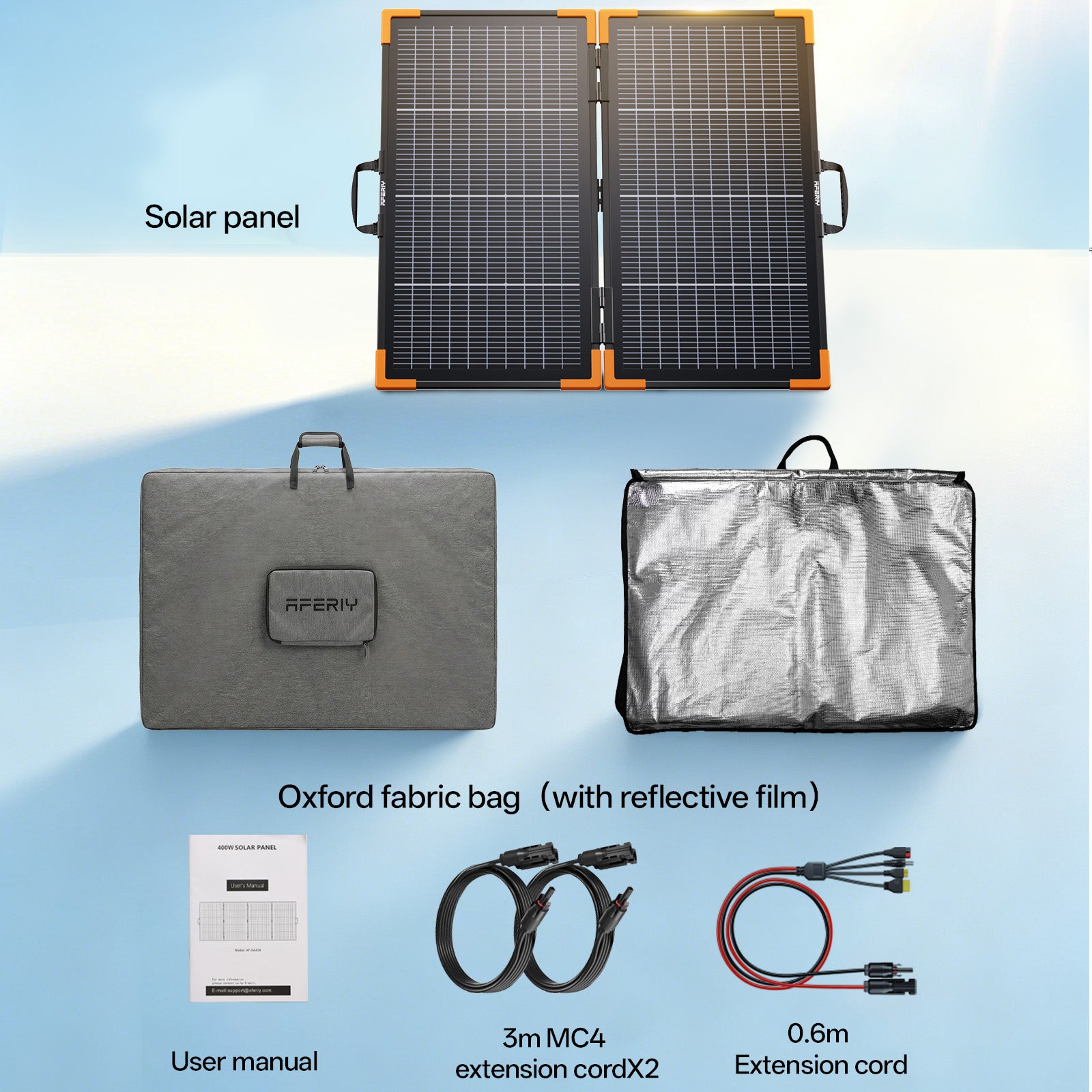 AFERIY SA100 100W Bifacial Portable Solar Panel