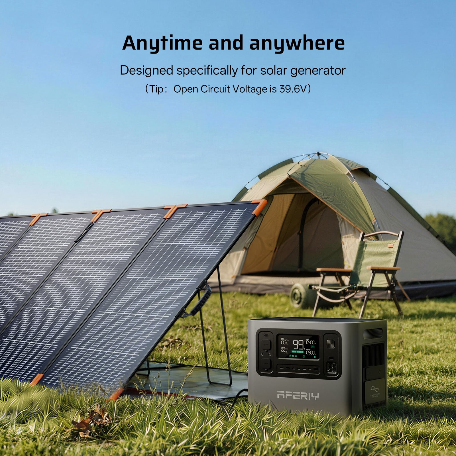 AFERIY SA400 400W Bifacial Portable Solar Panel