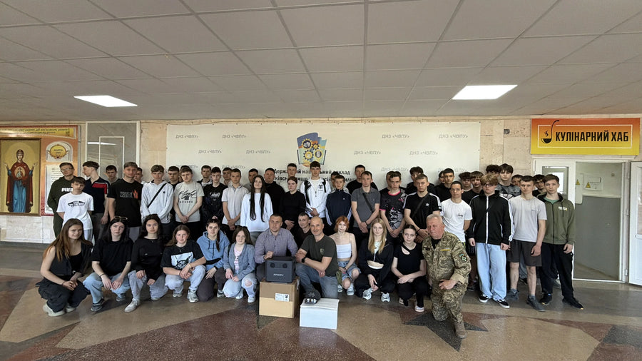 AFERIY power station supporting learning at a school in Ukraine