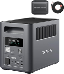 AFERIY P180 Portable Power Station with DC to DC Charge, 1024Wh 1800W, Fast Charging 0-90% in 60 Minutes, LiFePO4 Portable Battery with UPS, BMS, Solar Power Station for Camping, Home, Office